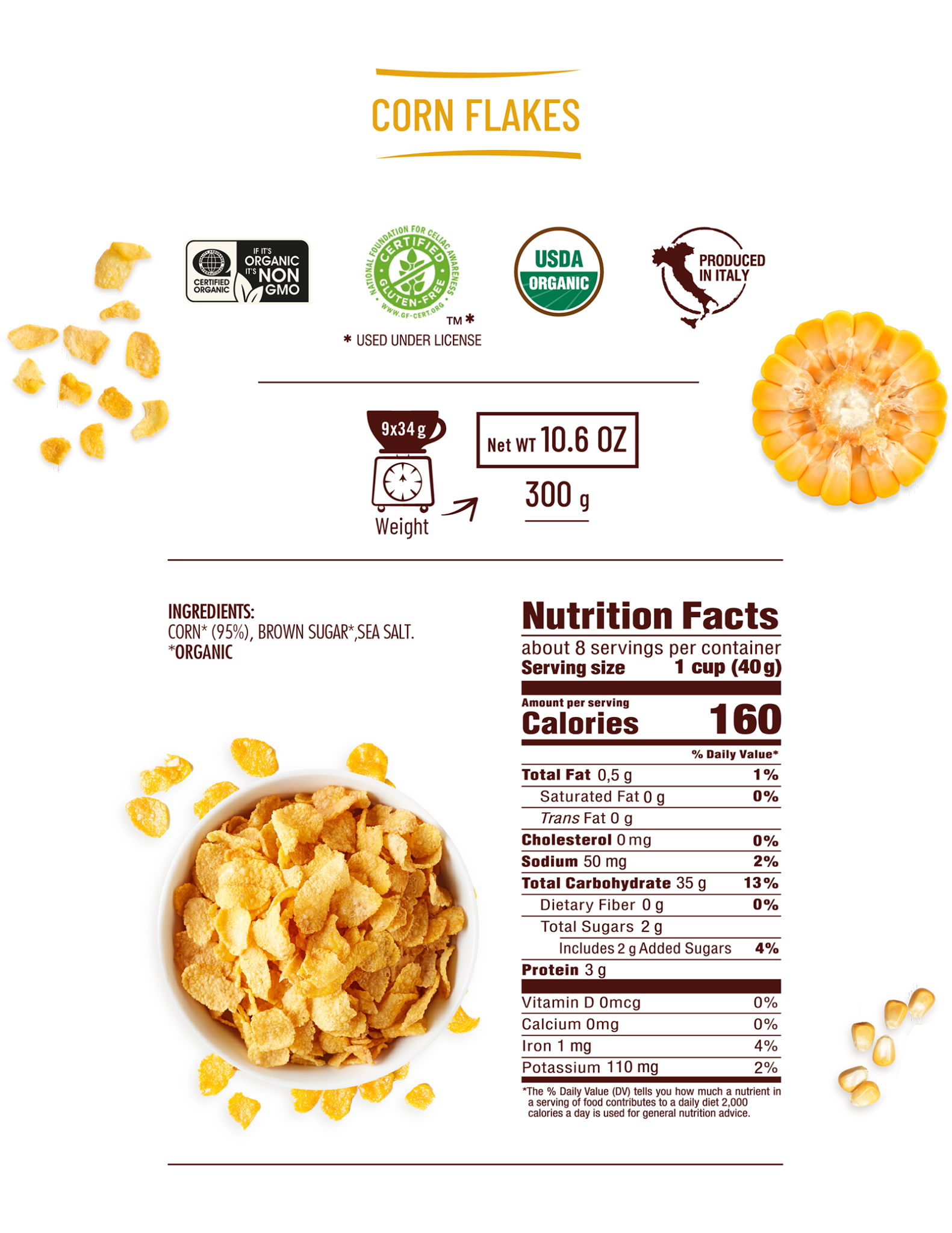 Corn Flakes VitaBella Healthiness and wellbeing